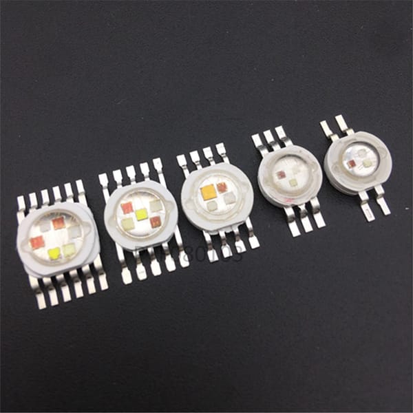 5-50pcs 3W-18W RGB RGBW RGBWW RGBWY RGBWYV High Power LED Chip 4/ 6 / 8 /10/12 pin Molding LED Stage Colorful Light Source Beads