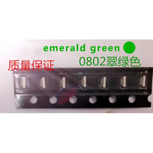 1000PCS/LOT 2012 0805 side emerald green SMD lamp beads bright LED light emitting diode leds 0802 highlight