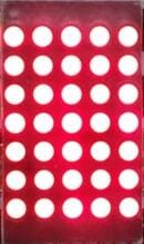 50PCS x 3mm 5*7 Red Round LED Dot Matrix Digital Tube 5x7 LED Display Module 1057AS 1057BS For Elevator Light Beads