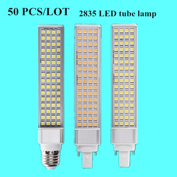 50 PCS/LOT 220V E27 G24-2/4pin Tube lamp LED Light IP20 2835 Lamp beads  led lamp bulb 5W 7W 9W 10W 12W LED Corn Bulb Lamp
