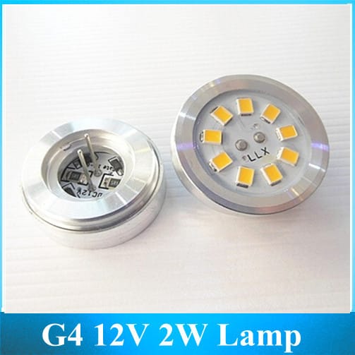 G4 DC12V 2W LED Lamp Beads 2835 SMD Crystal Light Bulb Pendant lighting source10PCS