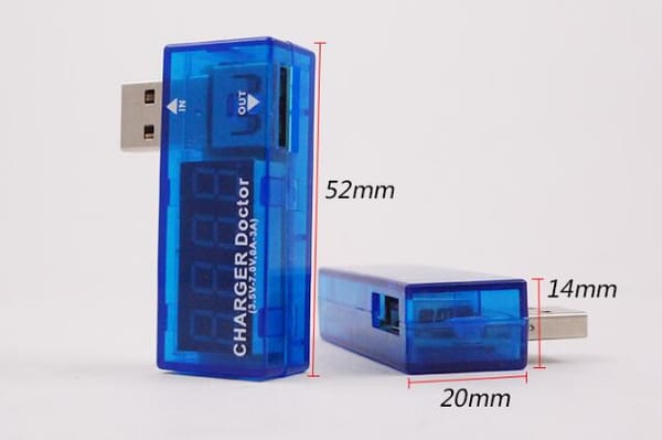 10pcs x Digital USB Mobile Power charging current voltage Tester Meter Mini USB charger doctor voltmeter ammeter Light Beads