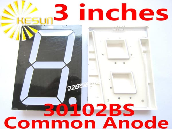 3 inches Red 30101BS 30101AS Common Anode/Cathode Single Digital Tube LED Display Module Light Beads