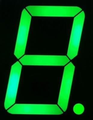 FREE SHIPPING 5PCS x 1.8 inch Red Green Blue Single Digital Tube LED Display Module 18102BGG 18102BB 18102AS 18102BS Light Beads