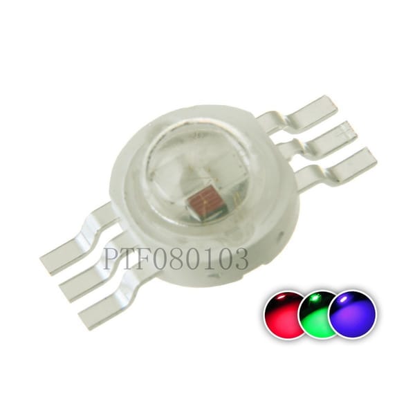 3W RGB LED COB Beads 3 W Light Lamp 6 pin Full Color Red Green Blue For DIY LED Floodlight Spotlight