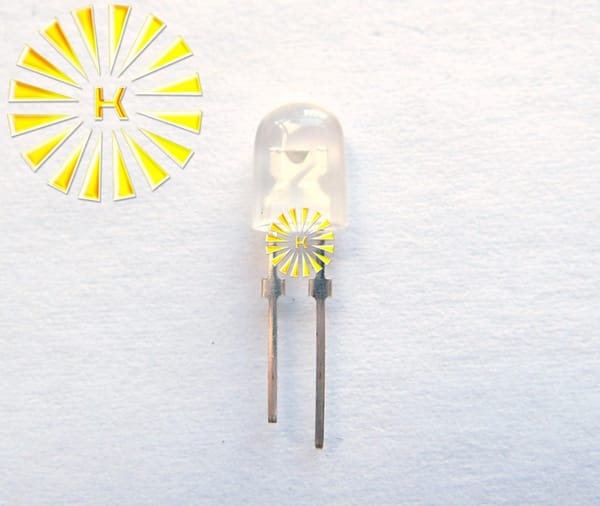 1000PCS x 5mm 546 White Red Blue Jade Green Yellow Diffused Oval LED With Stopper Diode for LED Text Display Module Light Beads