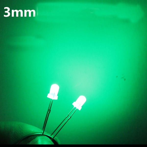 3mm LED Green lamp beads frosted soft light green light emitting diode 1000pcs