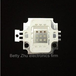 5PCS/LOT 10W high power integrated LED light blue 620-625NM 300LM-400LM 32mil lamp beads bead DIY ball steep light fittings
