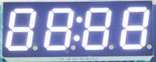 FREE SHIPPING 10PCS x 0.56 inches White With Clock Common Anode 4 Digital Tube 5465BW LED Display Module Light Beads