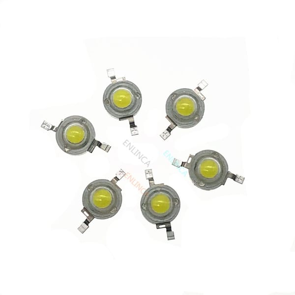 1w led chip 3w high power LED lamp beads Warm white, white, Red, Yellow, Green, Blue light