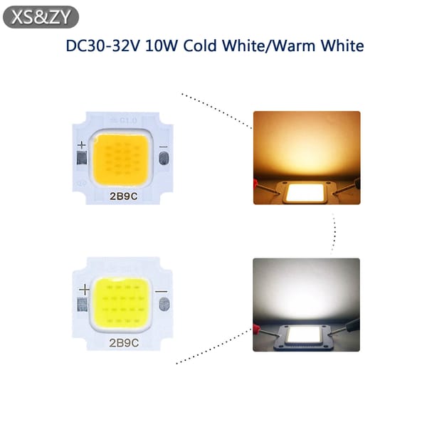 5 pcs High Power 300mA LED COB Chips 10W DC 30-32V Light Beads SMD DIY For LED Bulb Floodlight Spotlight  Portable Work Lights