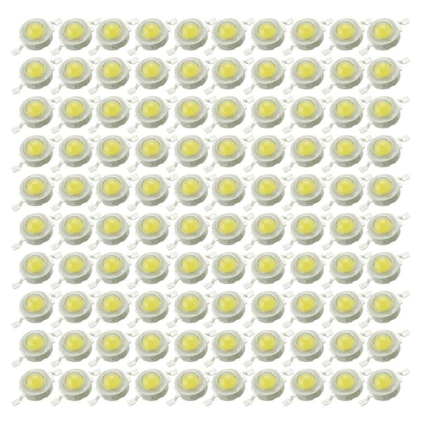 200Pcs LED Beads Natural White LED Light 1W High Power Lamp Chip 4000K LED Chip