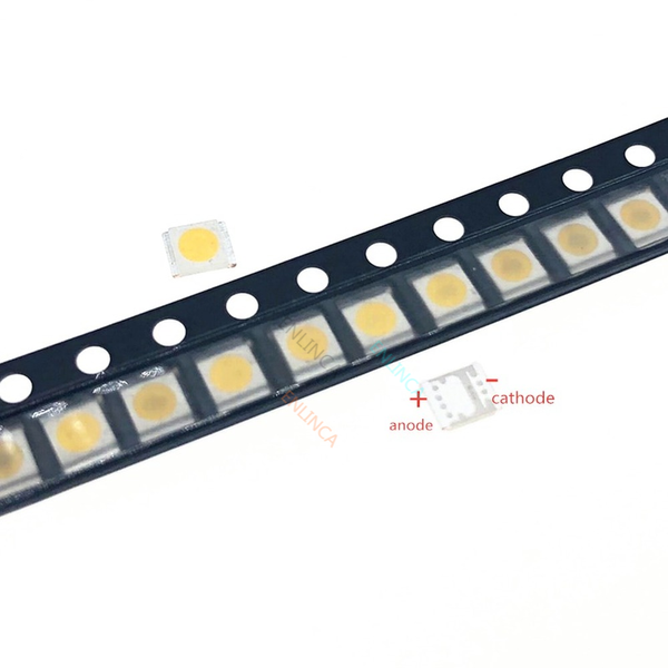 100pcs FOR Original LG LED LCD TV backlight lamp beads lens 1W 3v 3528 2835 cool white light bead