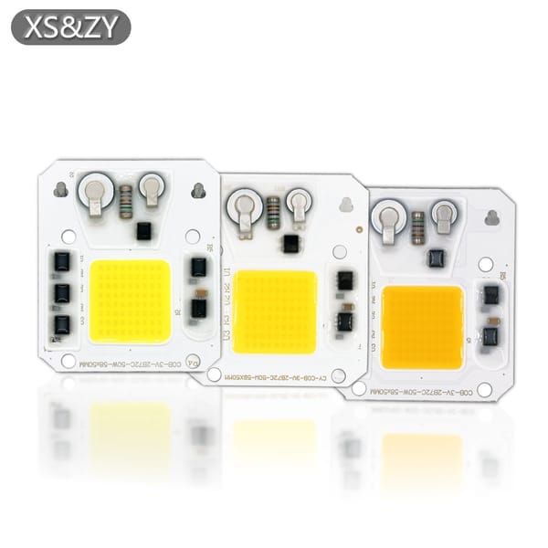 LED COB Module Driverless 220V 50W 58*50mm Bead Smart lC No Need Driver For Spotlights Floodlight Projectors Garden Lighting DIY