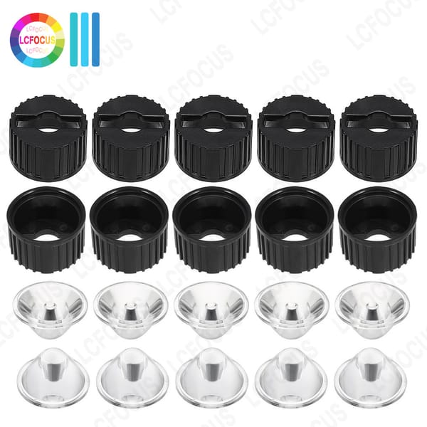 1W 3W 5W LED Lens 20MM PMMA Acrylic Optical Lenses With Bracket 5 8 10 15 30 45 60 90 120 Degrees For 1 3 5 Watt Light Beads