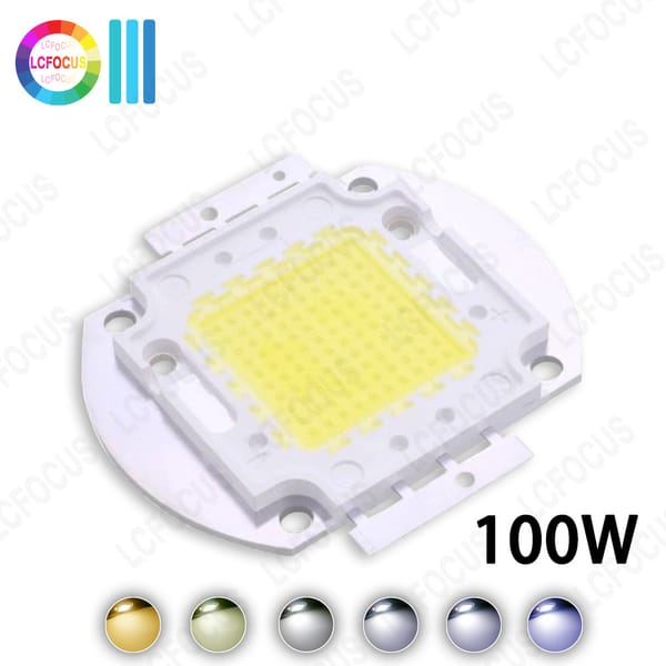 High Brightness 100W Warm Natural Cool White 3000K 4000K 6000K 10000K 20000K 30000K LED COB Chip For Floodlight Light Beads