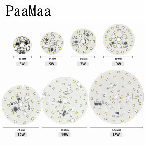 PaaMaa LED Chip 5W 7W 9W 12W 15W 18W SMD 2835 Light Beads AC 220V-240V DIY For Led Downlight Cold/Warm White Lighting Spotlight