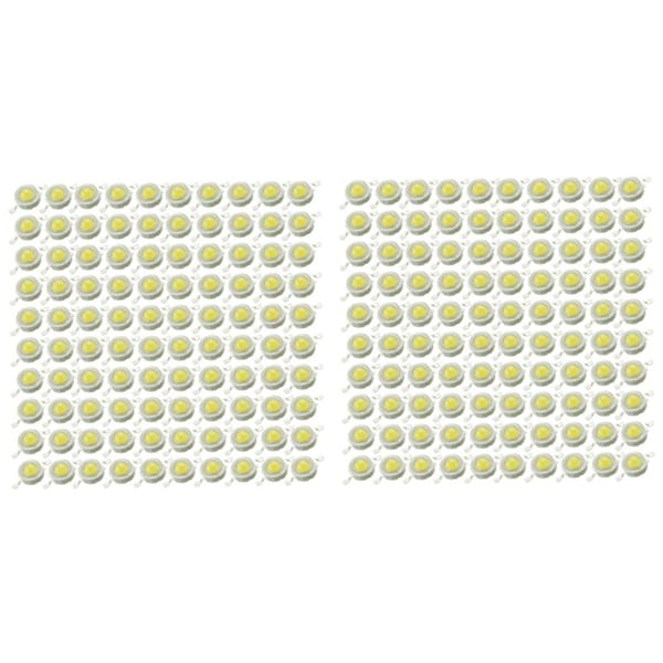 200Pcs LED Beads Natural White LED Light 1W High Power Lamp Chip 4000K LED Chip