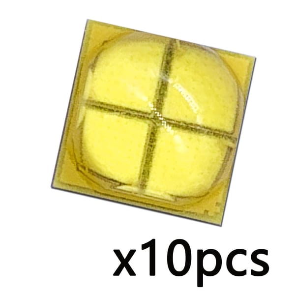 10pcs LED 7070 20W 1500mA LED COB Lamp Beads DC12-13.5V White 6000K for LED Flashlight Light Source Accessories DIY