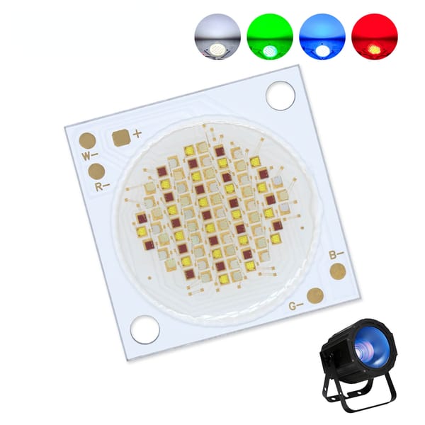 2pcs 80W RGBW Colorful High Power LED 700mA Enough Power Red Green Blue White COB Chip Lighting Source Bead DIY for Stage Light