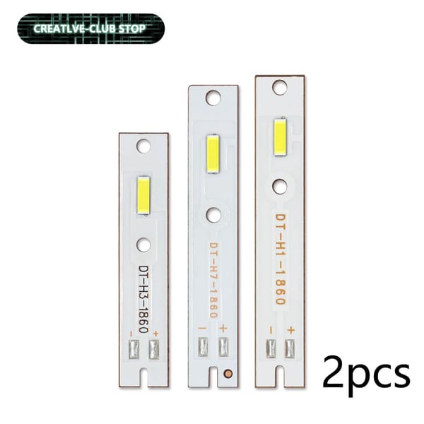 2pcs 55mil 1860 CSP Chip Lamp Bead For LED Car Haedlight H1 H3 H7 Bulbs Turbo Fog Light 10-15W DC9-10V 450-1500mA Accessories