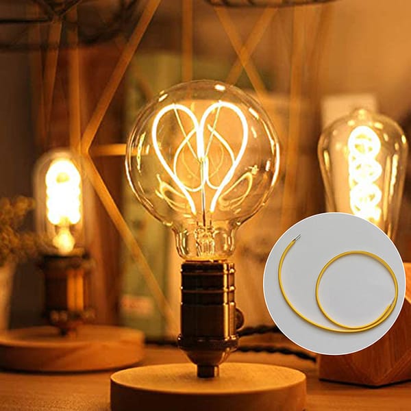 10pcs LED Soft Filament 2200K 2700K Lamp Bead Bulb Diode 133/255/300mm Long Life Filament Spiral Light Lighting Accessories