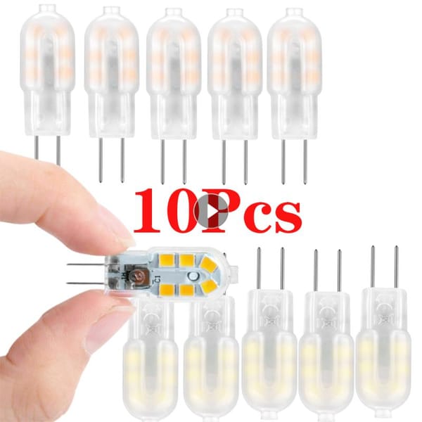 10PCS G4 LED COB Lamp Dimmable Mini 3W Bulb AC DC 12V 220V Candle Lights Replace 30W 40W Halogen For Chandelier Spotlight